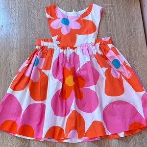 Jacadi Pink and Orange Floral Dress Outfit